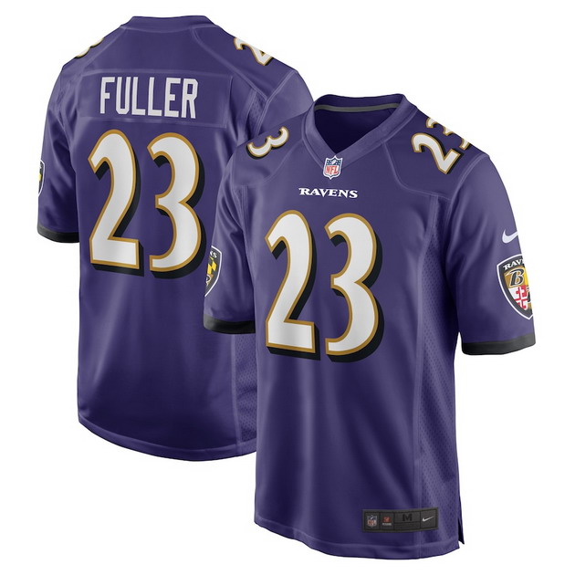 mens nike kyle fuller purple baltimore ravens game player jersey